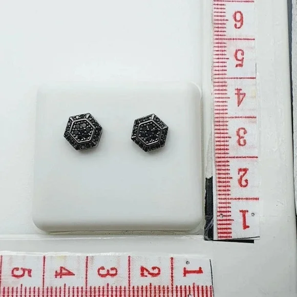 "925 Sterling Silver Plated CZ Earrings, EVBRS480